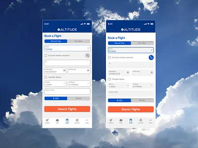 Daily UI 68 - Flight Search app branding daily ui design graphic design ui ux
