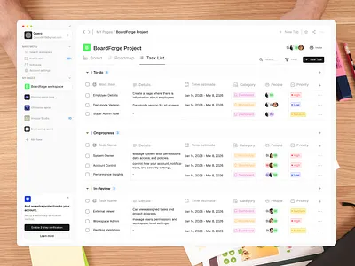 Project Dashboard dashboard design figma product design saas typography ui ux design