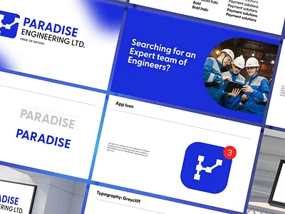 Paradise Engineering LTD. Brand Guidelines brand guideline brand identity branding branding design brikwave color design graphic design illustration logo