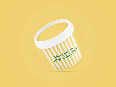"Sunlit Vanilla" | Minimalist Ice Cream Packaging 3d render adobe illustrator adobe photoshop art concept art design design inspiration illustration label design package design