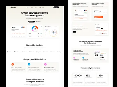 Features Page feature page frature landing page saas web design website