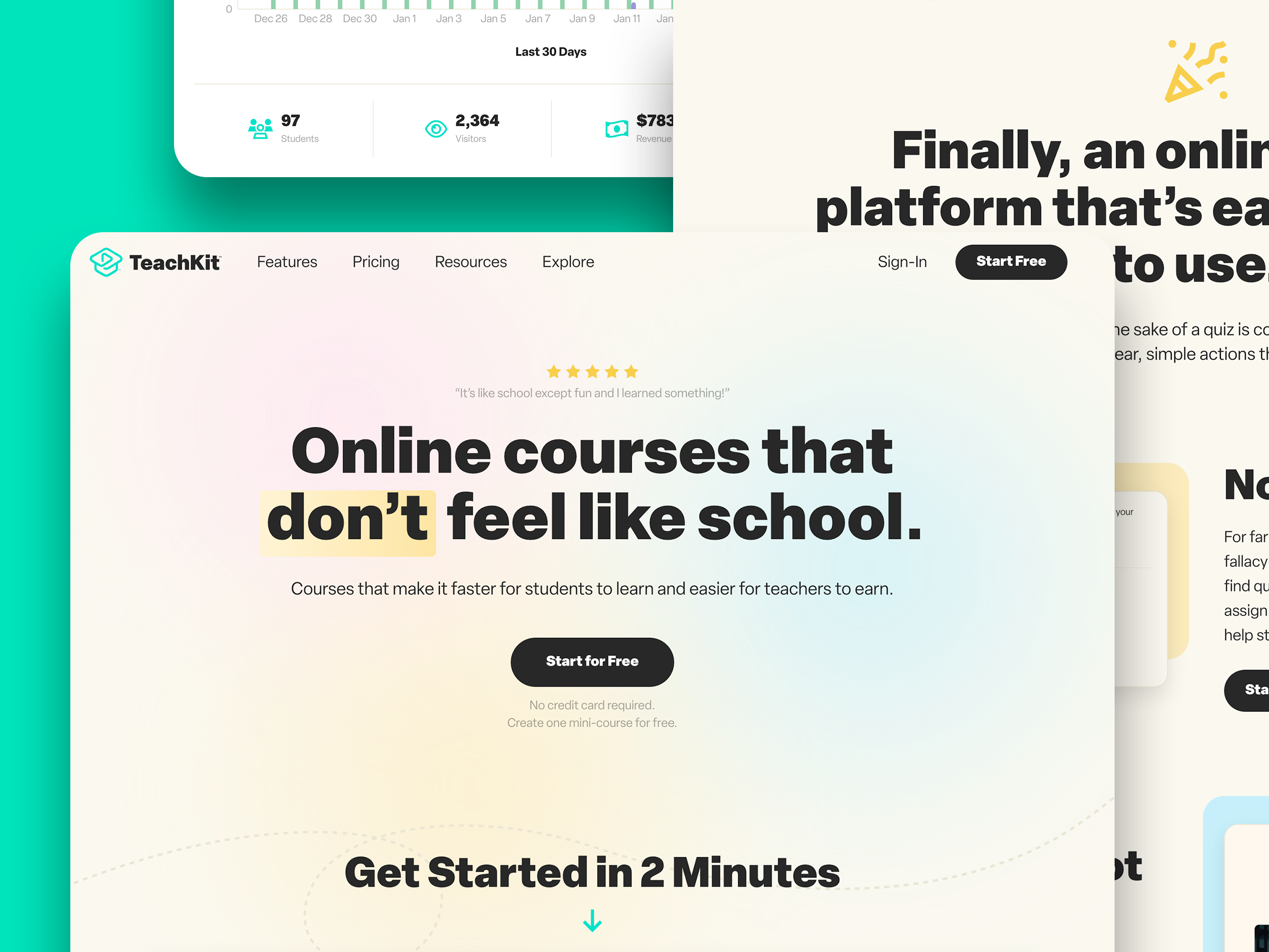 Example of TeachKit SaaS UI/UX Design