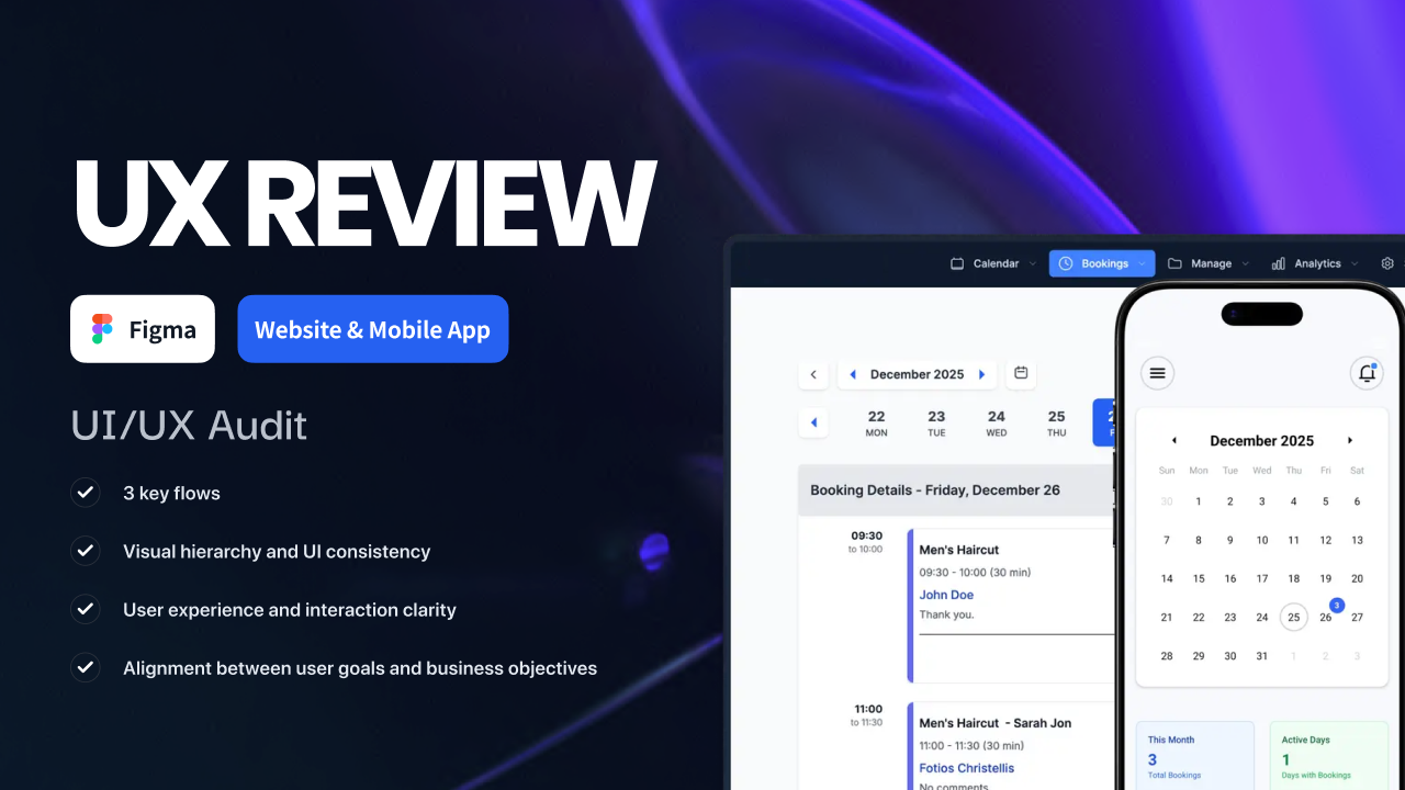 Example of UX/UI Audit