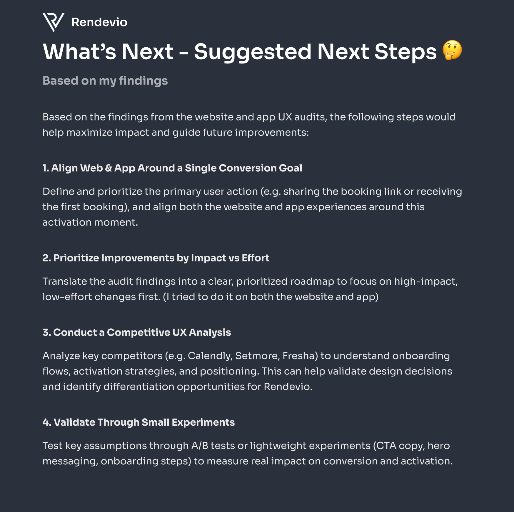 Example of UX/UI Audit