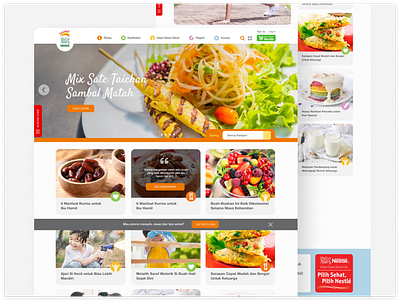 Website Sahabat Nestlé design microsite ui ui website ux ux website website