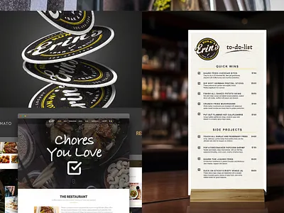 Runnin' Erin's Branding beer branding dark logo restaurant