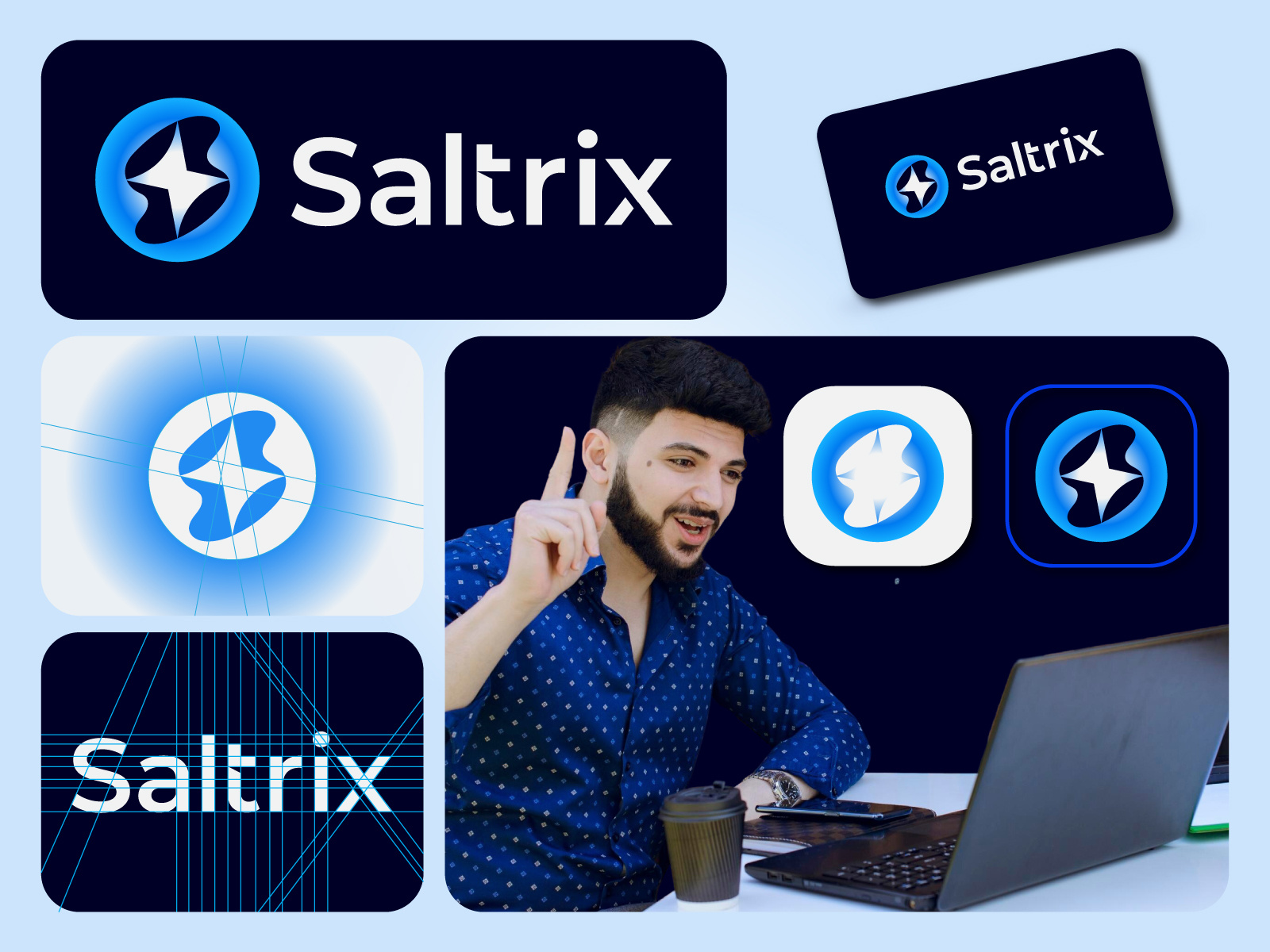 Example of Saas Logo For Tech, Startups, Web3 Brand