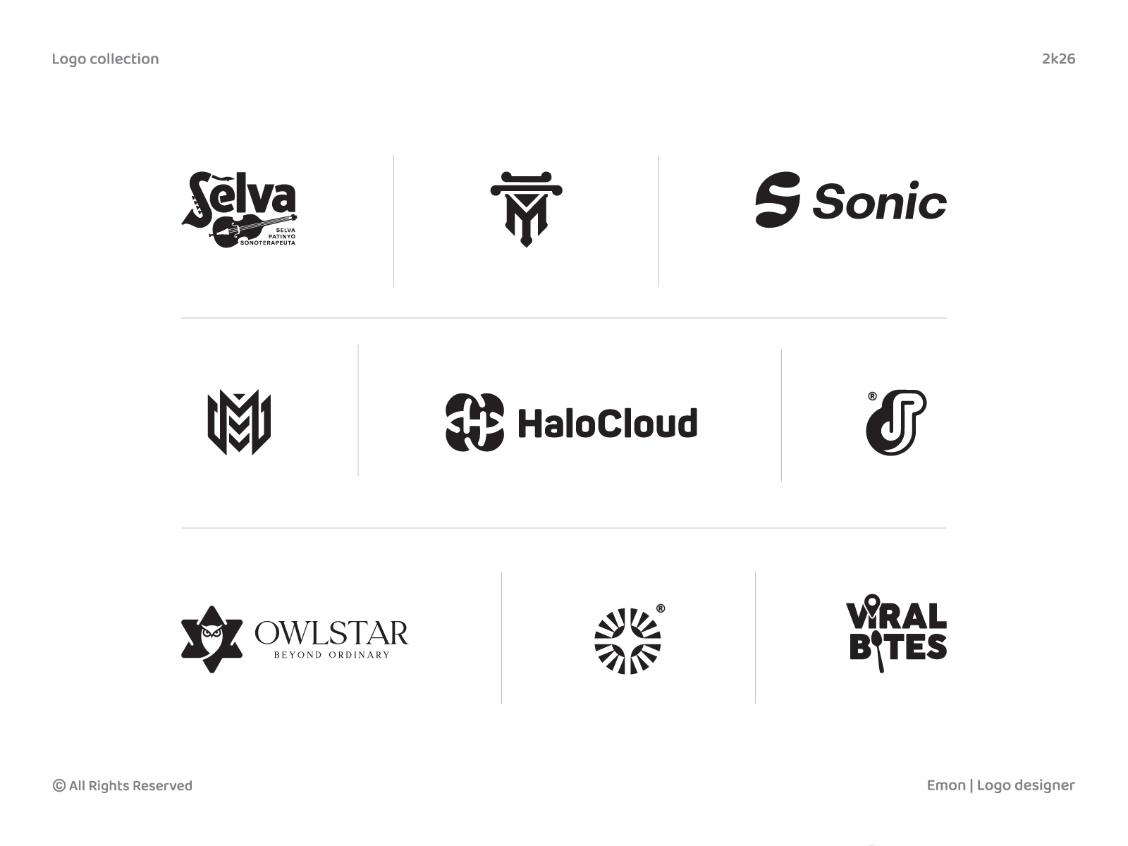 Example of Premade Logo  |  Minimal & Modern Logos.