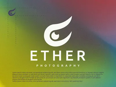 Ether photography logo system animal bird bird logo camera logo contact e eagle eagle logo eye iconic letter e logo modern photo photographer photography logo saas logo sight vision visual identity