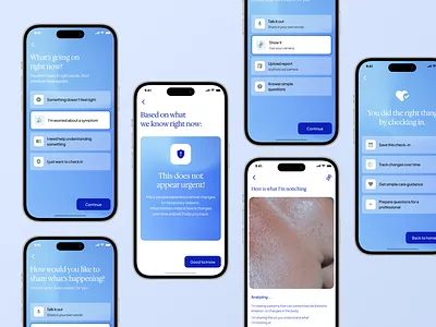 Mental Health Check-In Mobile App accessibility health app healthcare interaction design medical app mental health mobile app product design self assessment ui design user experience wellness app