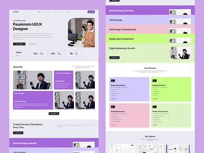 Portfolio websites version 3 branding figma framer landingpage modern design portfolio uiux webdesign webflow