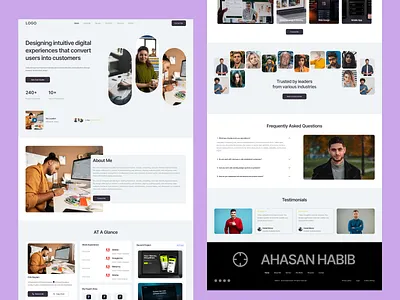 Portfolio Websites Version 4 branding dribbble figma framer modern portfolio ui uiux webdesign webflow