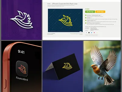Efficient Corporate Bird Mark Logo accounting airline animal sign bird brand financial company logistics app modern design shipping technology company transportation travel business
