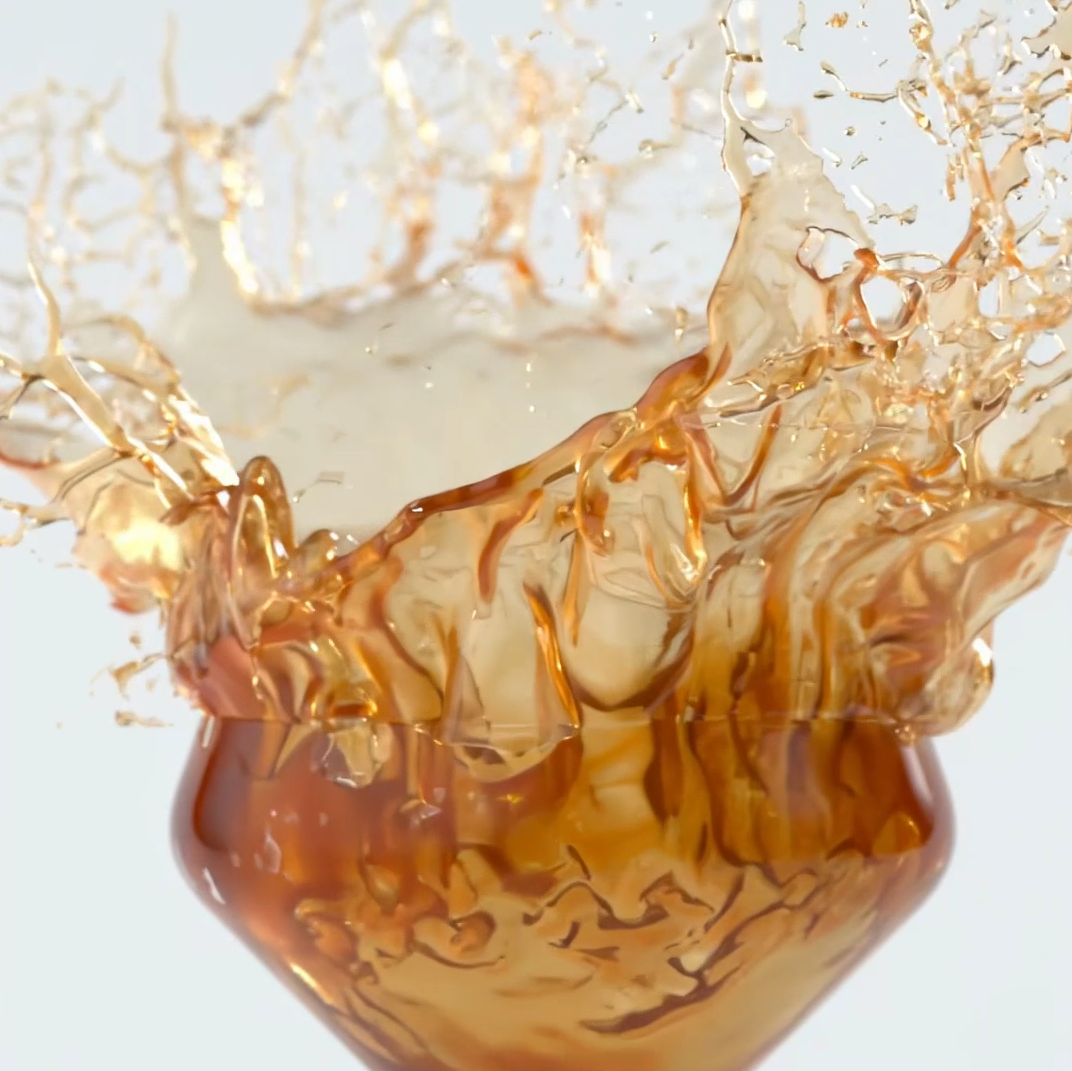 Drink Splash 3d animation motion graphics