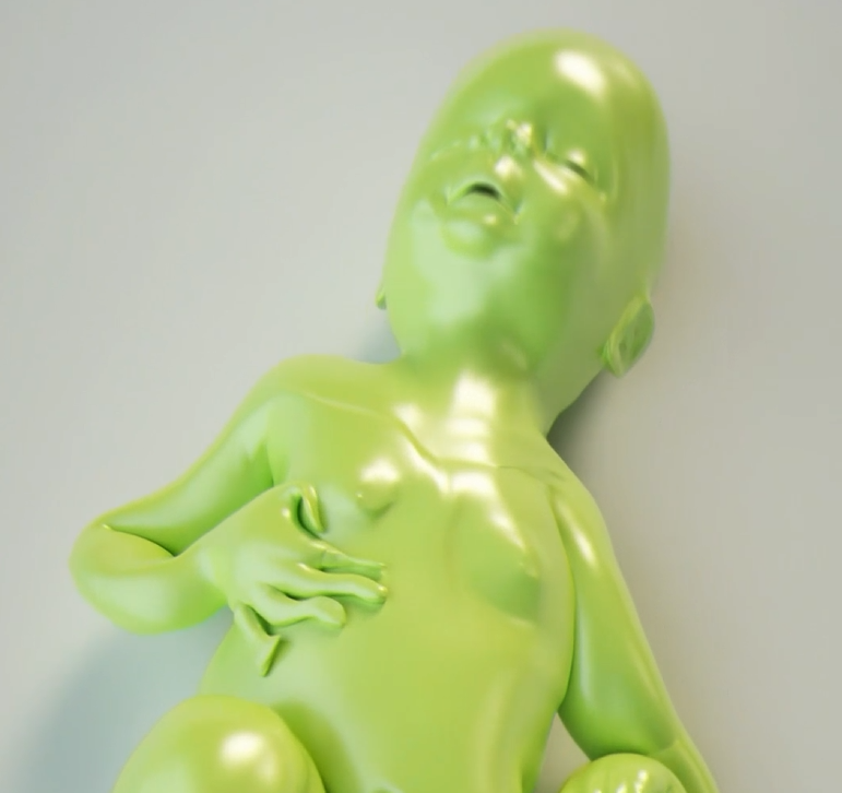 Baby FEM 3d animation motion graphics