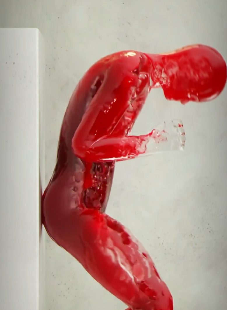 Blood Flip 3d animation motion graphics