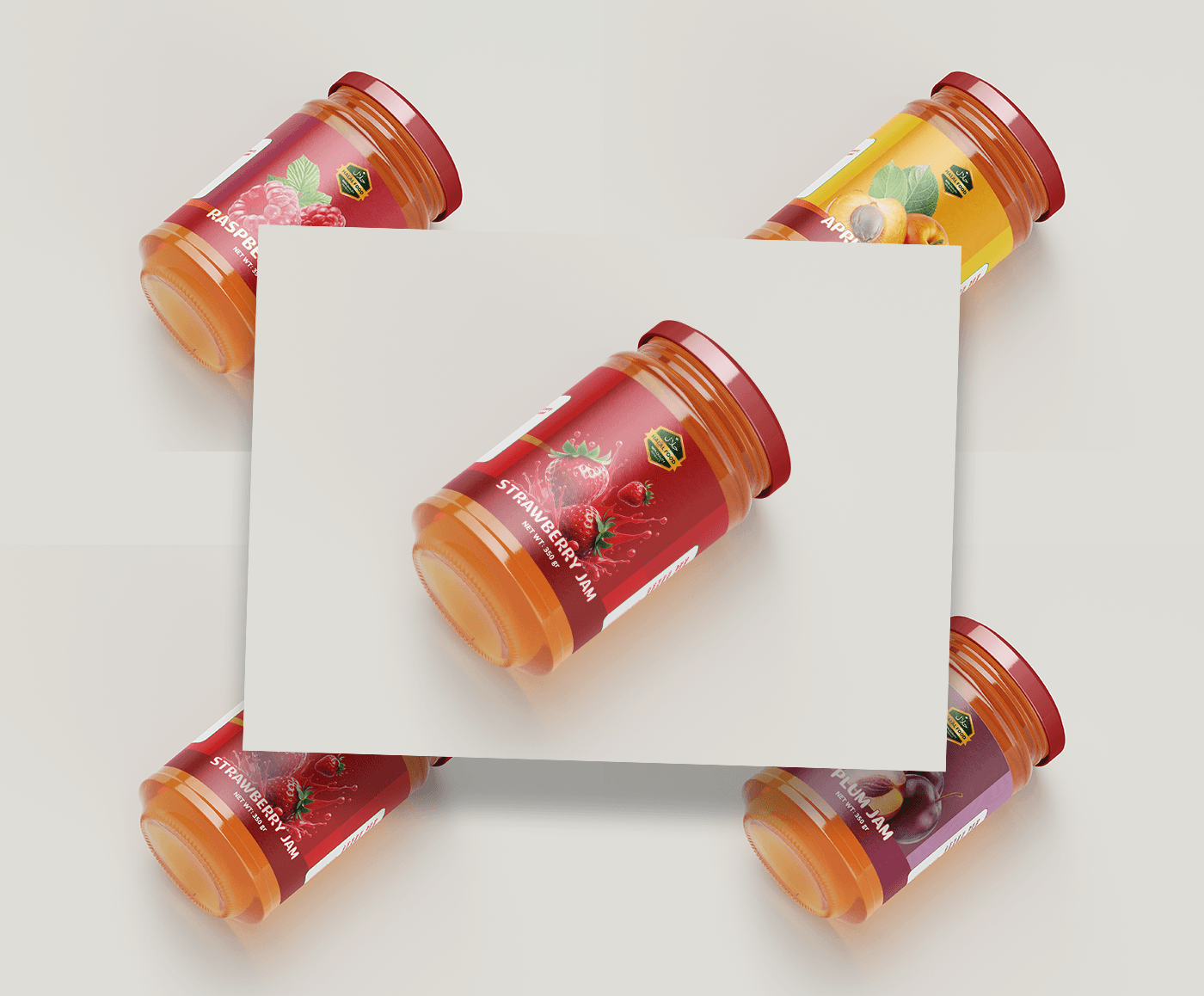 Fruit Jam Jar Label Design branddesigner brandingdesign creativepackaging designshowcase dribbbledesign foodbranding fooddesign fruitpackaging graphicdesign jampackaging labeldesign modernbranding packagingdesign packaginginspiration packagingoftheday productbranding productdesign visualidentity
