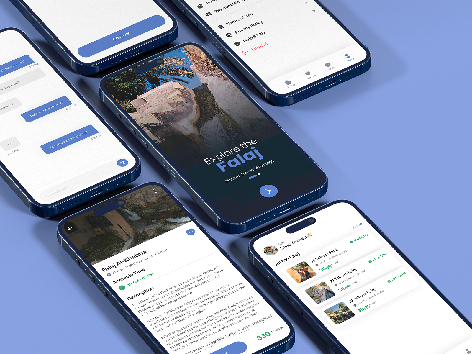 Example of Aflaj App – Modern Water Access & Booking Experience