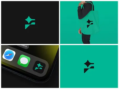 Abstract F logo design for ai, marketing, tech brand ai logo app icon artificial intelligence bot logo branding f logo logo marketing logo saas star logo startup logo tech logo web3