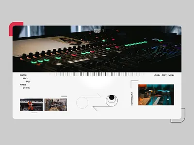 Hero Design- UI/UX Design design hero hero design hero section landing page minimal layouts modern design music product website music website tech website ui website hero design website ui design