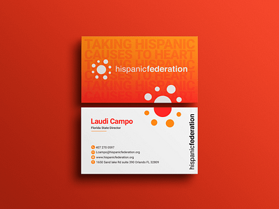 Hispanic Federation: Business Card app branding design graphic design illustration logo typography ui ux vector