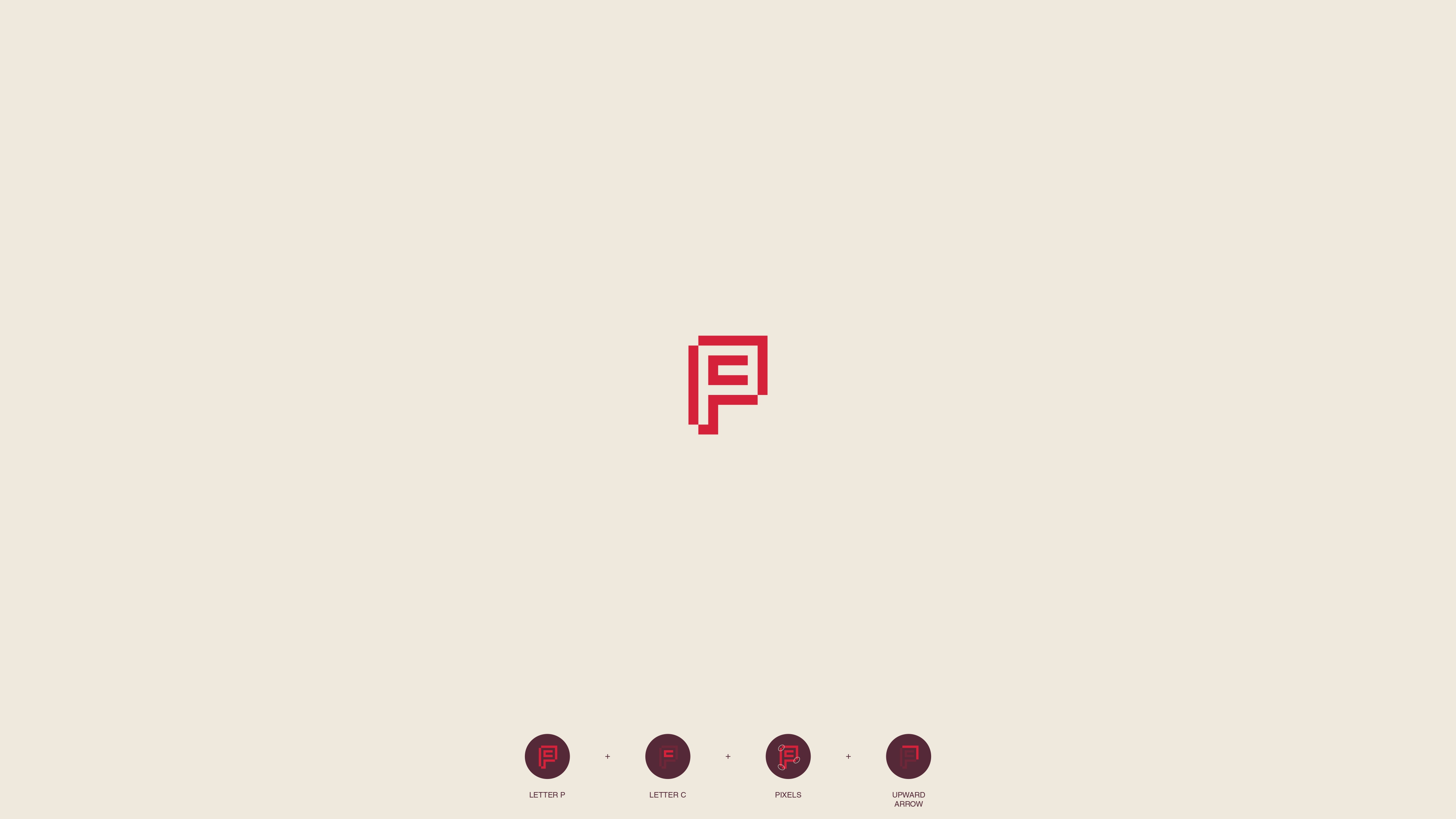 Pareto Commerce - Visual Identity brand identity conversion optimization digital transformation ecommerce agency ecommerce growth growth marketing letter p logo logomark minimal branding modern branding negative space logo one pixel at time performance marketing pixel logo shopify expects visual identity