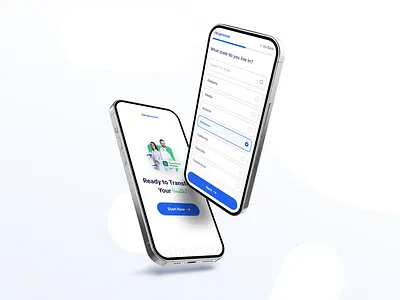 Patient Application Form application form ui ux webapp