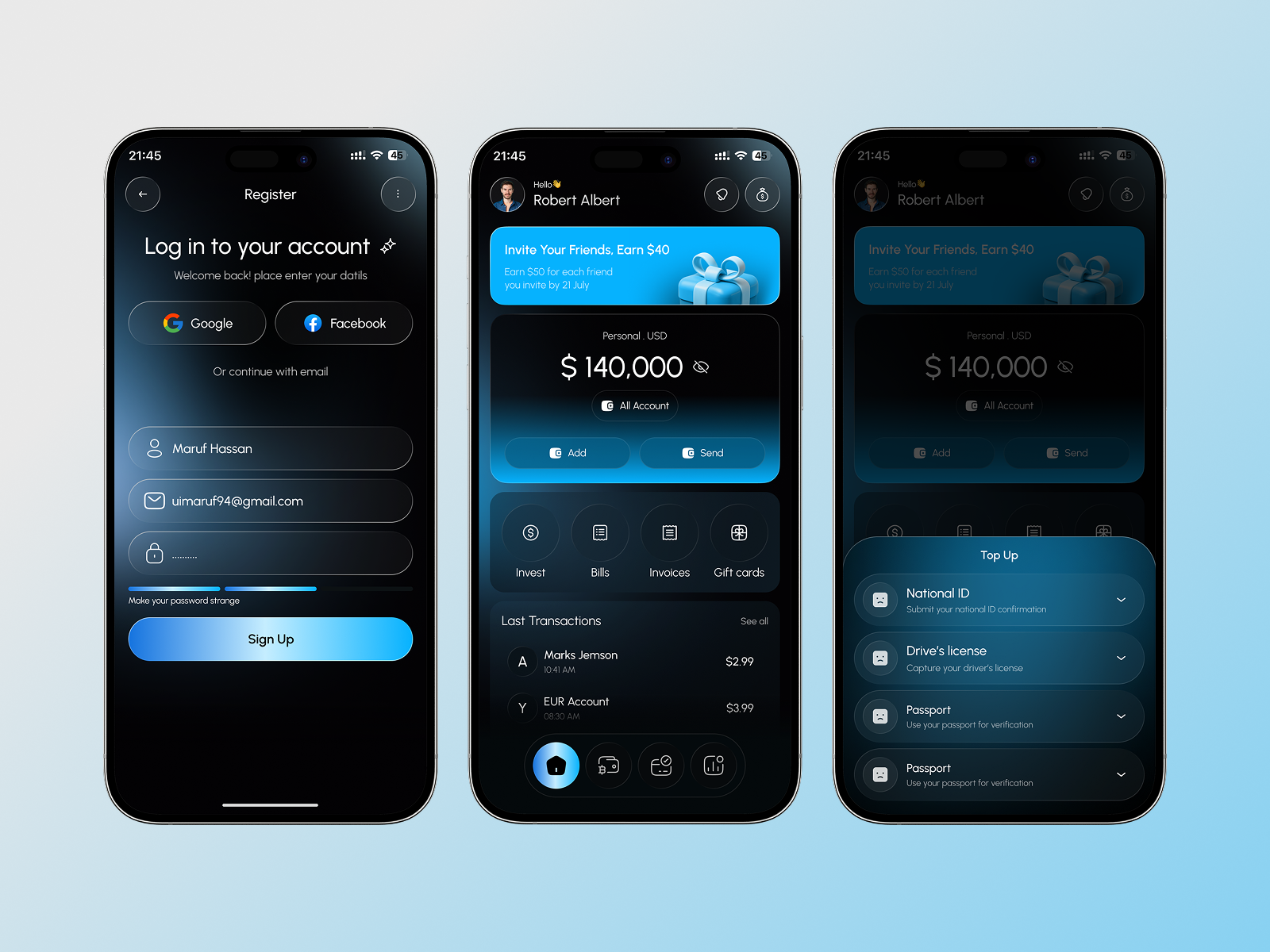 SafeFound – Smart Wallet Mobile App app banking banking app banking ui card app crm financial app financial app ui fintech app design fintech mobile app fintech ui mobile app mobile bank mobile banking mobile payment ui money management personal finance saas ui ux