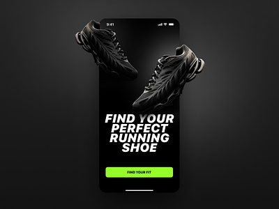 Running Shoe App Concept branding design glucode logo typography ui ux