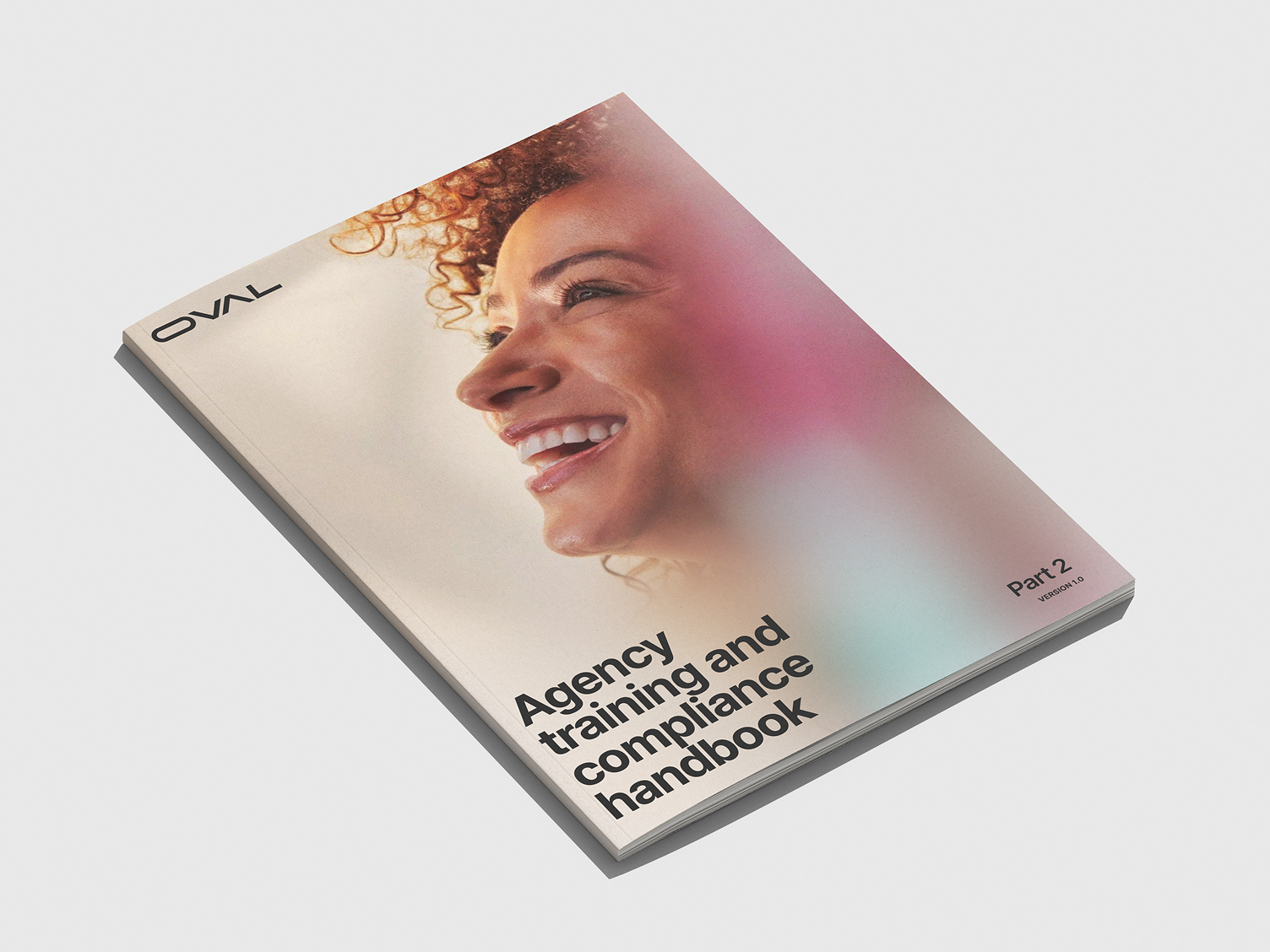 Oval - Handbook book brand identity branding handbook identity design mockup print publication