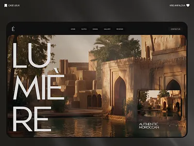 Lumière — Boutique Hotel Landing Page animated homepage hospitality website hotel landing page hotel web design landing page resort landing travel ui travel website ui ui design ux design webdesign website