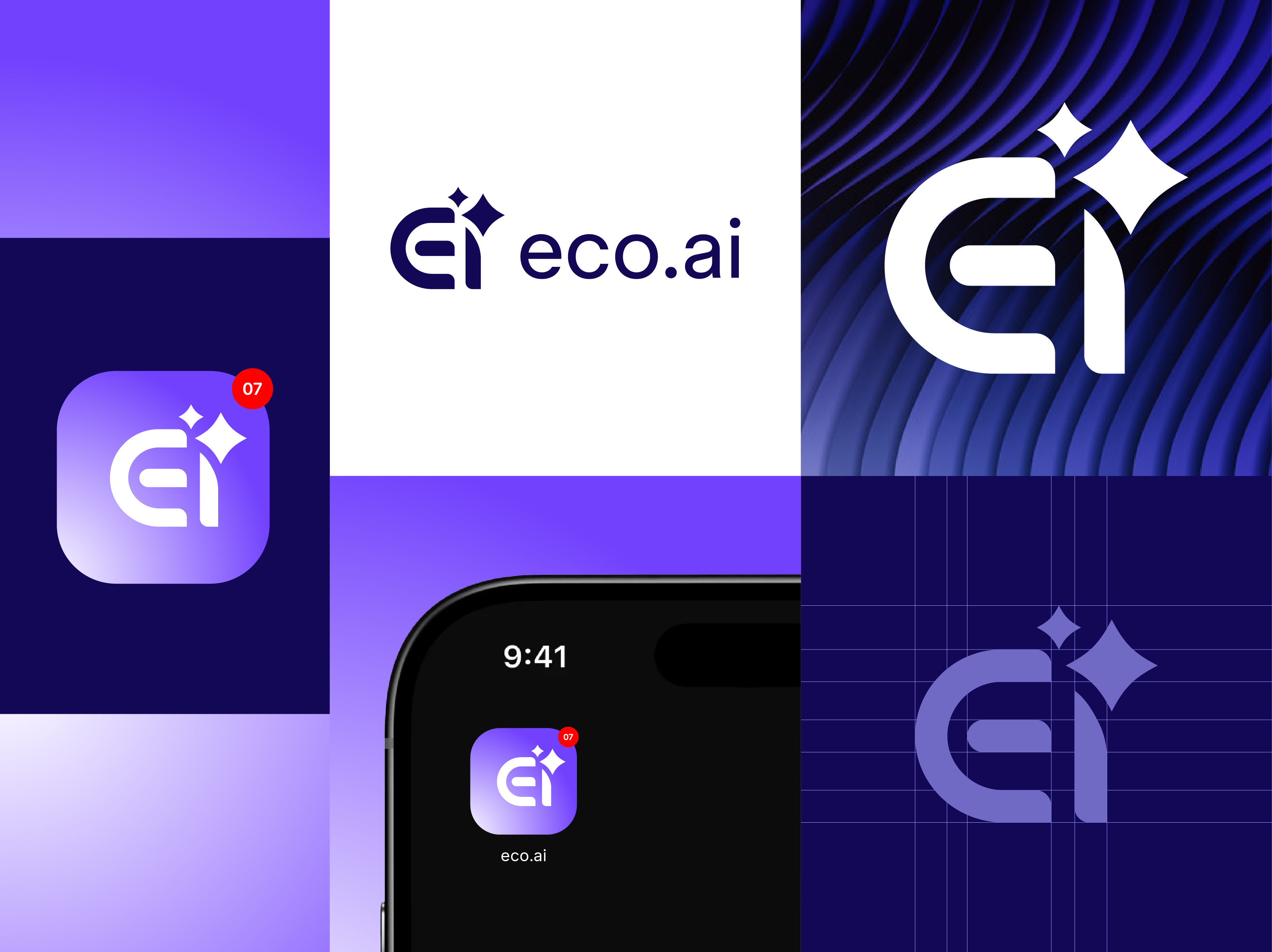 eco.ai — Smart, Clean & Intelligent Brand Identity ai logo app logo artificial intelligence brand identity branding clean design digital branding eco ai futuristic design gradient logo innovation lettermark logo minimal logo modern logo monogram logo saas branding startup logo tech logo
