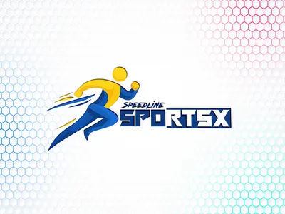 Speedline SportsX Logo Design adobeillustrator athlete brand identity branding design fitness logo graphic design minimal logo modern logo runner running logo speed sports brand sports logo vector