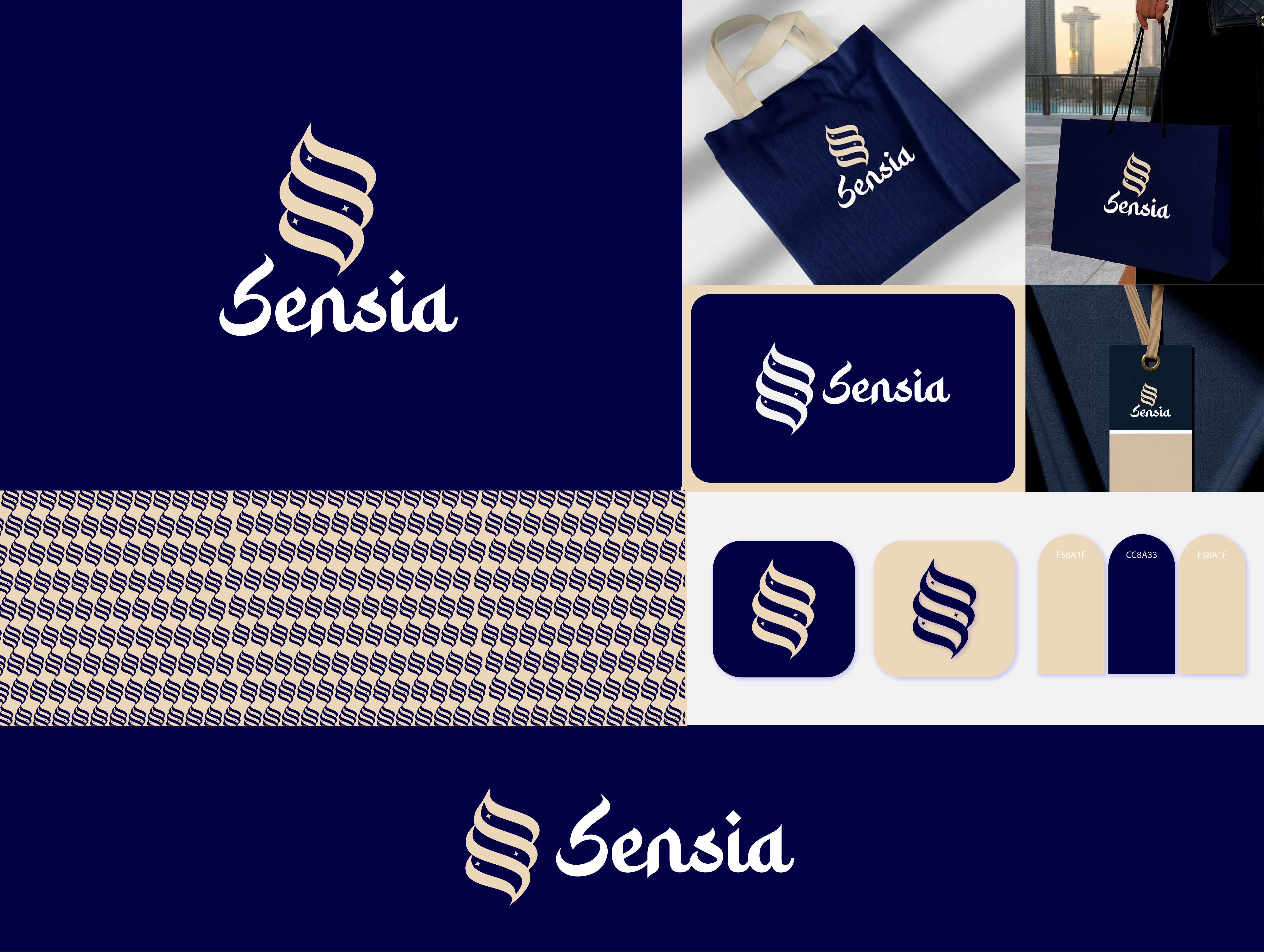 Sensia – Luxury Minimal Brand Logo animation branding graphic design logo motion graphics