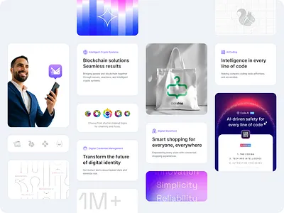 Logo & UI Exploration brand branding colorful creative design gradient logo logo design minimal modern music photo