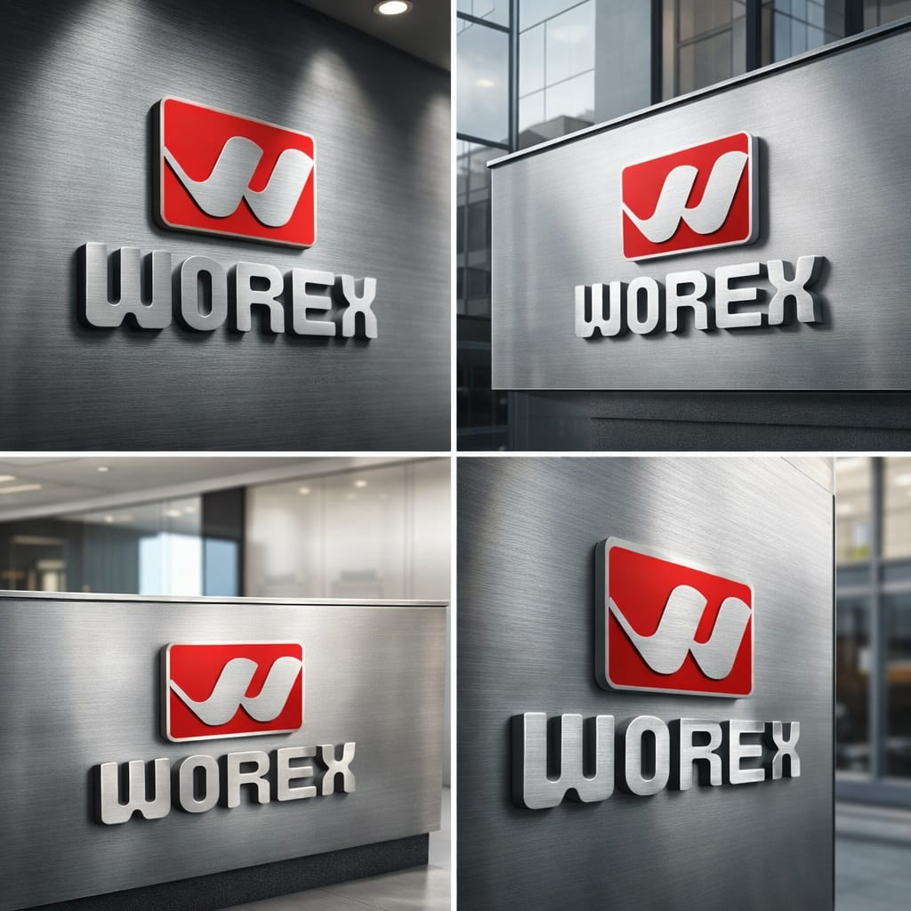 WOREX - Modern Minimal Brand Logo Design 3d brand identity brand logo design branding branding design business logo clean logo creative branding creative logo flat logo graphic design logo logo design logo dribbble logo inspiration logo mark minimal logo minimalist logo design modern logo startup branding