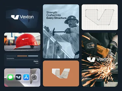 Vexton Development Branding construction branding logo branding real estate branding