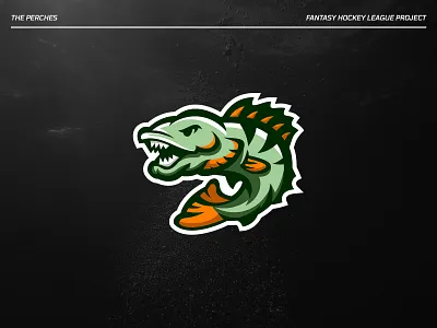 The Perches - Hockey Logo Concept athletics branding creative design graphic design hockey ice hockey identity illustration illustrator logo logo design logomark mascot sports