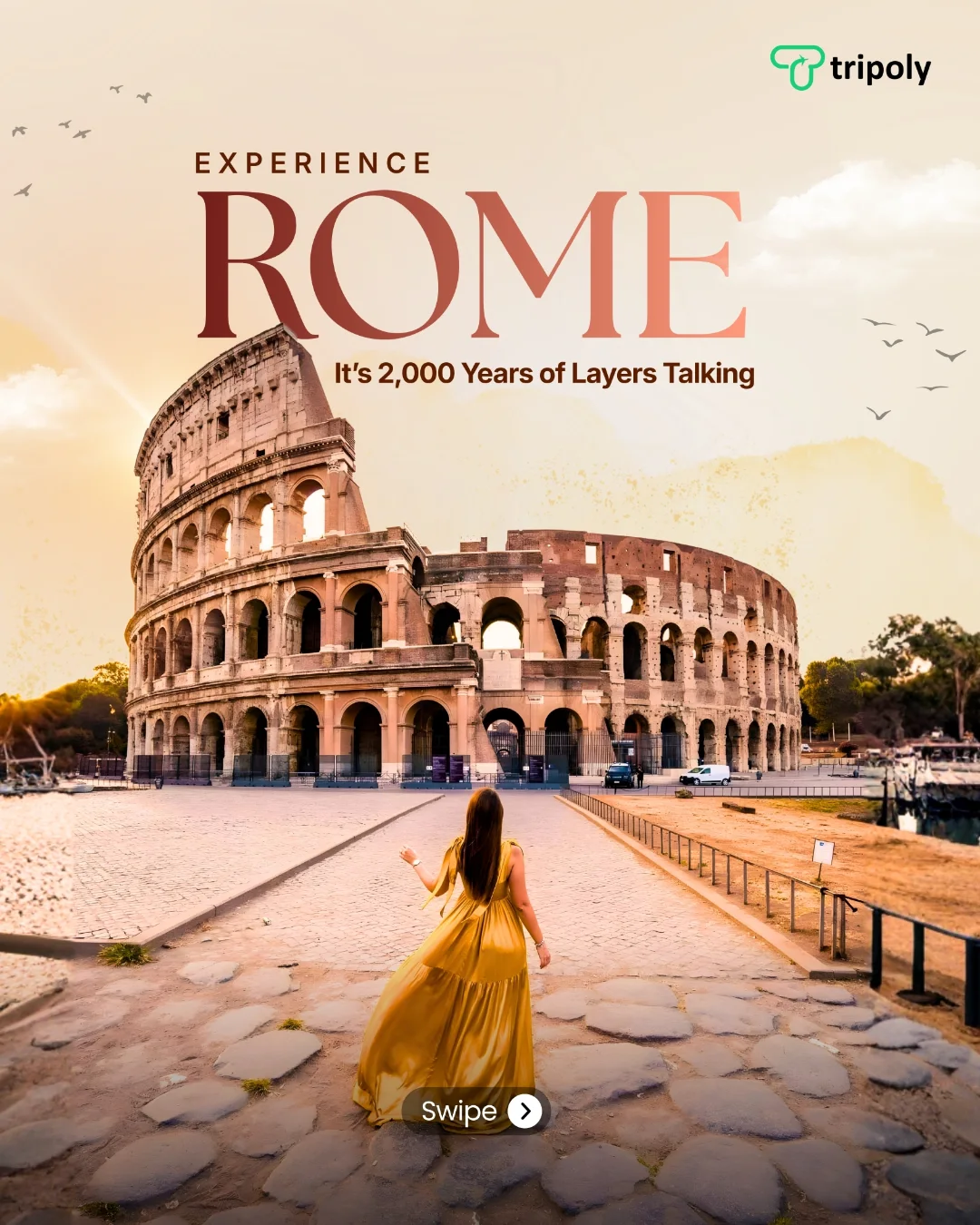 Rome Travel Carousal branding design graphic design illustration marketing print vector visual