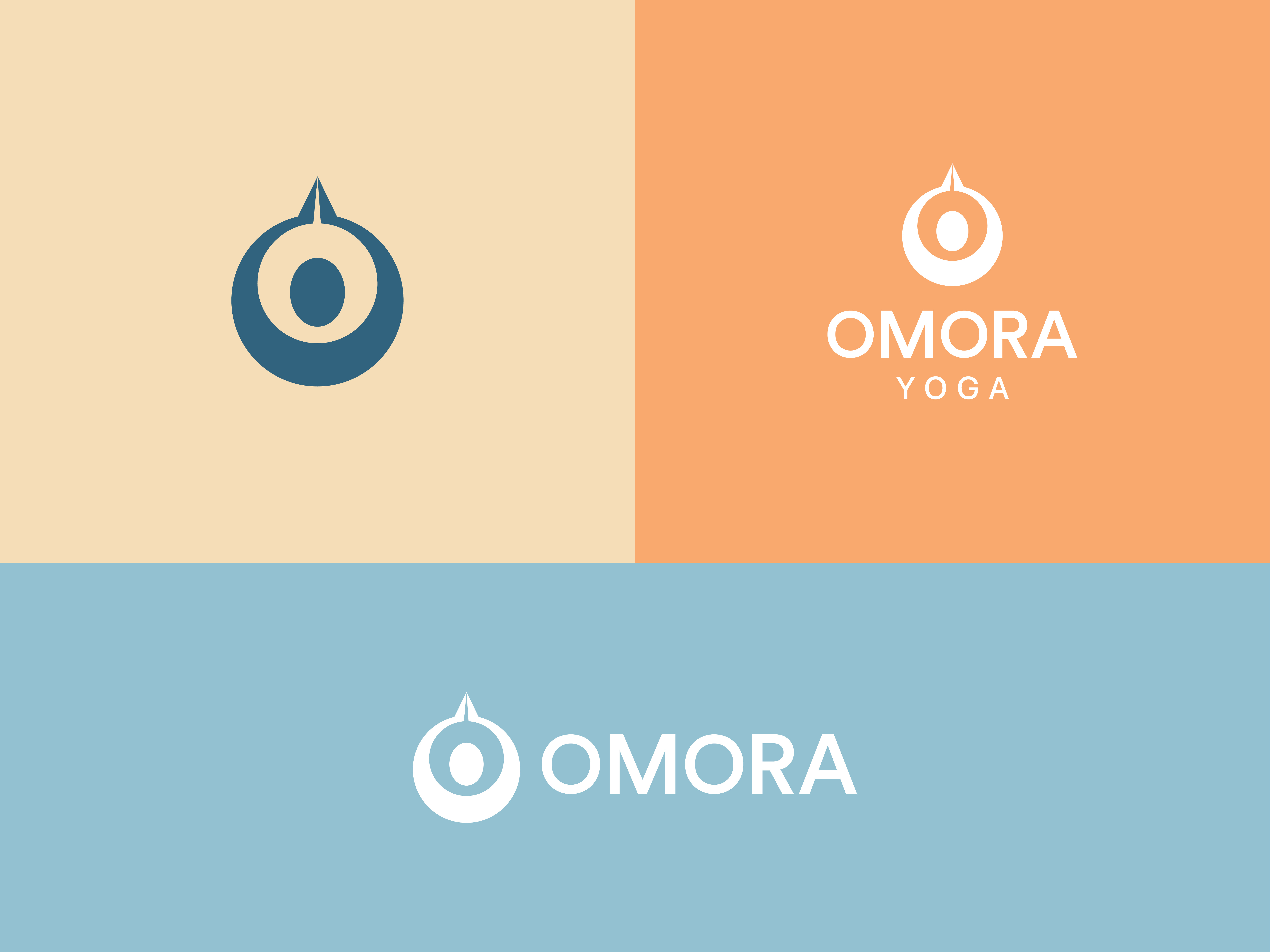 OMORA Yoga – Minimal Wellness Logo brandidentity branding logo logodesigner minimal modernlogo wellness yoga