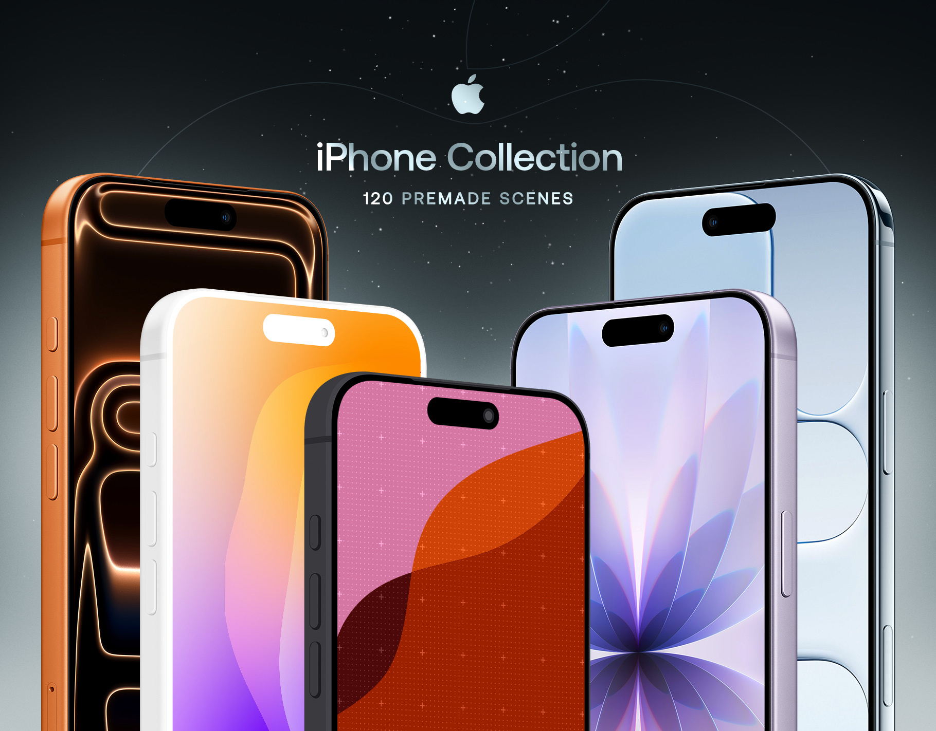 iPhone 17 Collection Mockups clay customizable device mockups figma graphic design iphone iphone 17 iphone air mobile mockup mockups phone psd resources smartphone