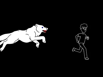 Chase 2d animation character illustration