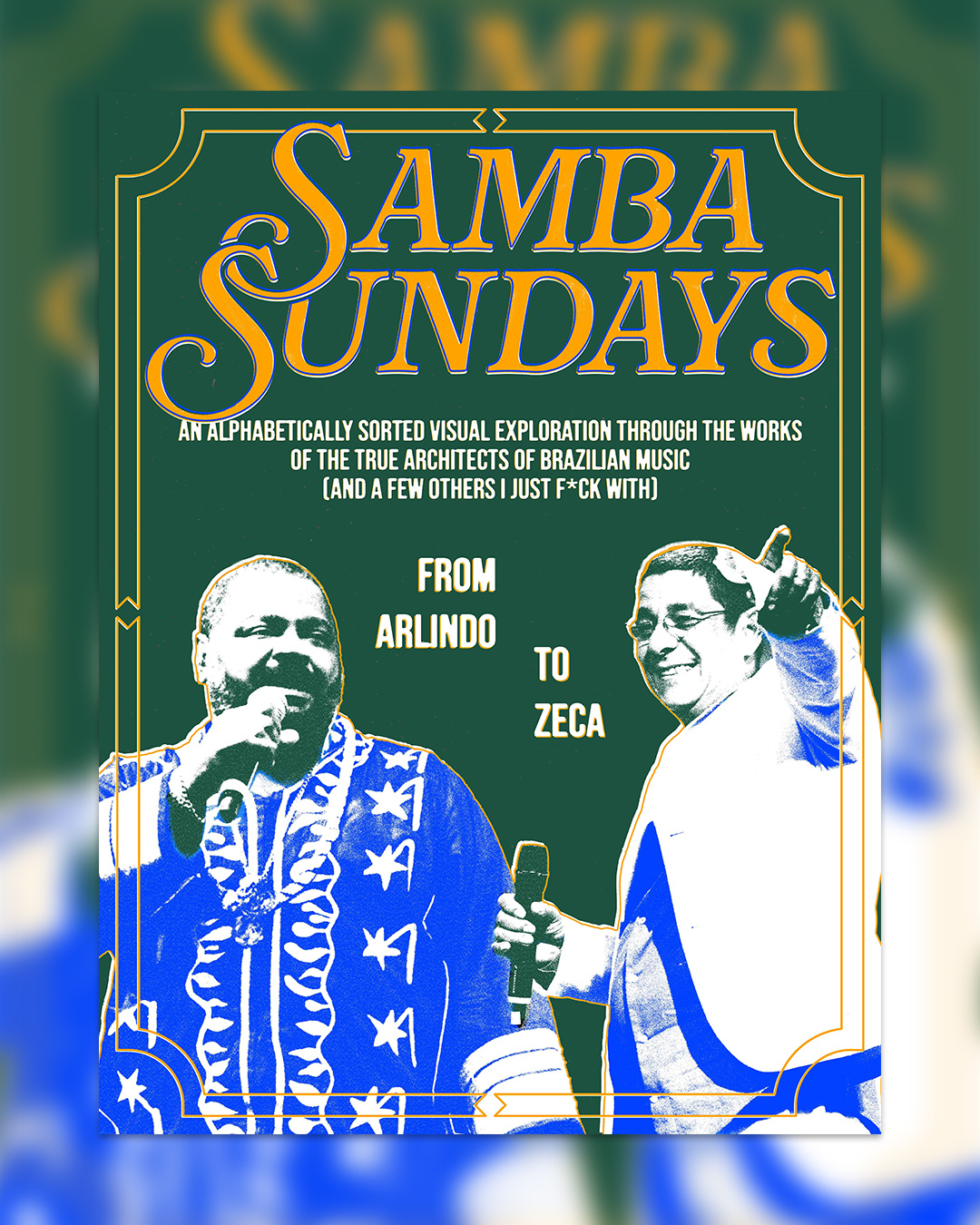 Samba Sundays design graphic design photoshop poster poster design