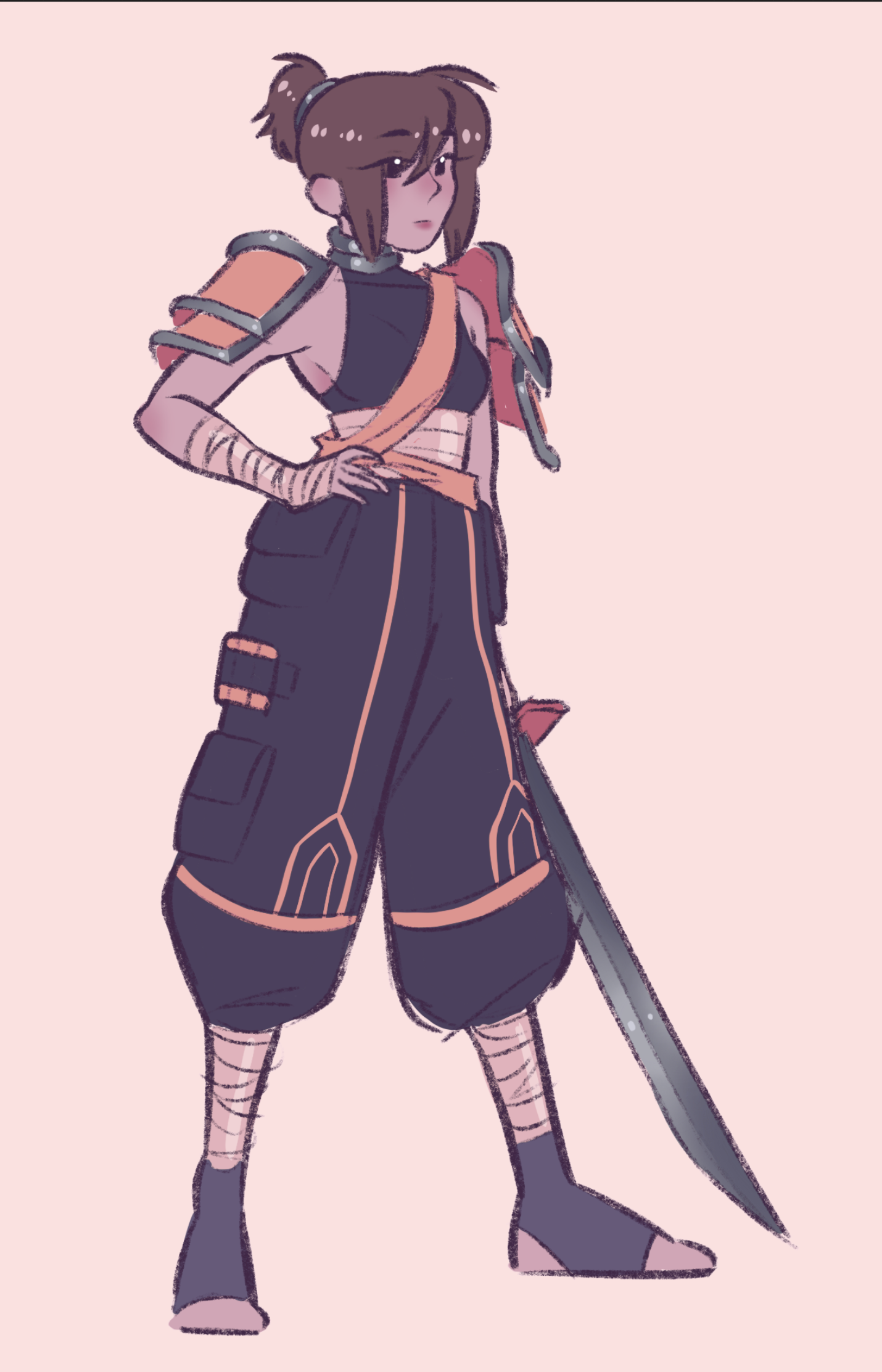 Example of Simple Character Art With Light Shading