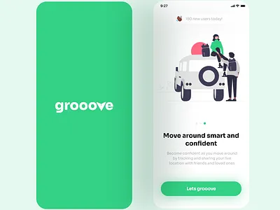 Grooove app design ui
