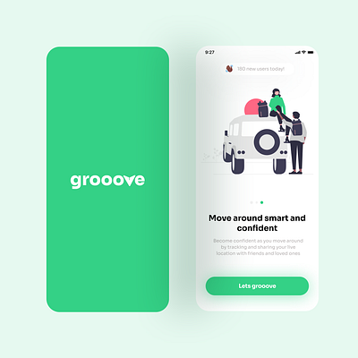Grooove app design ui