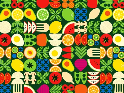 Food Exploration branding design food icons illustration illustrator patterns the creative pain vector