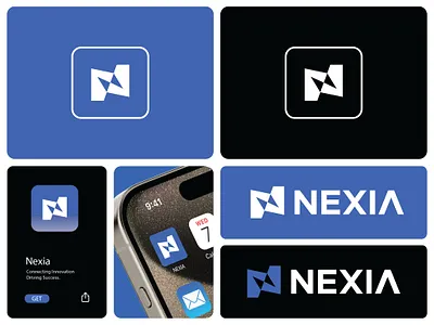 NEXIA – A Modern & Minimal Brand Identity branddesign digitalbranding flatdesign geometriclogo graphic design iconic logo jamilhasan letter mark logo logo minimal logo nexia techlogo visualidentity