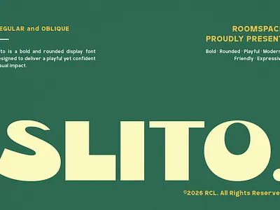 Bold Rounded Branding for Pizza — Slito Font branding design display graphic design illustration logo luxury magazine pizza typography ui
