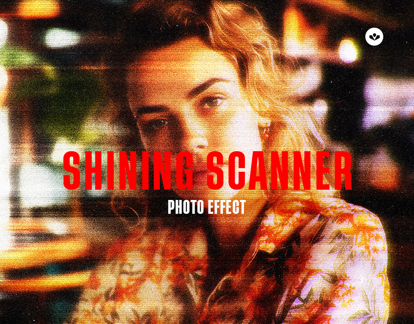 Shining Scanner Photo Effect design graphic design illustration photo effect photoshop scanner shining solasome template